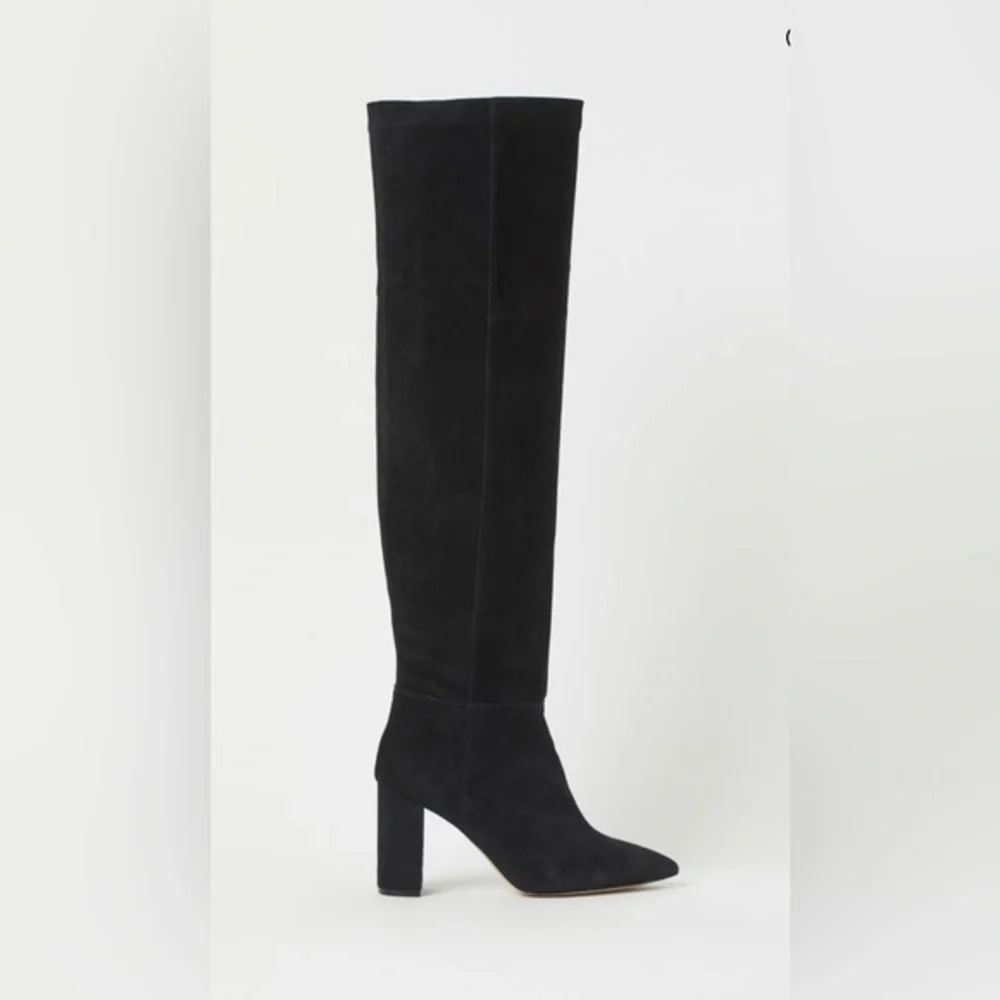 H&M PREMIUM QUALITY SUEDE THIGH HIGH BOOTS  SIZE  9.5 US NWB